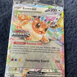 Eevee ex - 075/131 - Prismatic Evolutions Stamped Promo - Pokemon Card - SEALED - Image 2