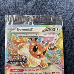 Eevee ex - 075/131 - Prismatic Evolutions Stamped Promo - Pokemon Card - SEALED - Image 4