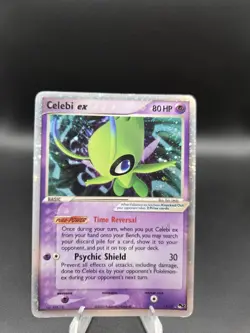 Pokemon TCG Celebi EX Holo Card 17/17 Pop Series 2 - Image 1