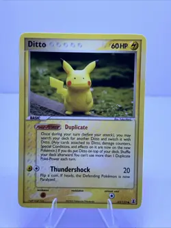 Ditto (Pikachu) 63/113 Pokemon Delta Species LP/NM - Image 1