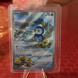 Pokemon Piplup Holo 098/094 Sv09 70 HP 20 Attack Jiro Sasumo Basic Card - Image 1