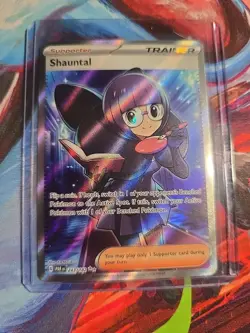 Pokemon TCG Shauntal 243/182 Full Art Trainer Paradox Rift - Image 1