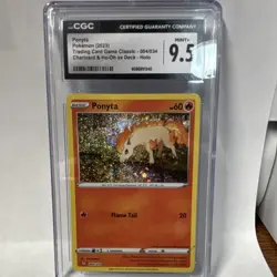 Pokemon Ponyta CGC 9.5 Mint Trading Card Game Classic Holo 004/034 2023 - Image 1