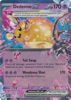 x1 Dedenne ex - 093/193 - Double Rare Pokemon SV02 Paldea Evolved M/NM - Image 1