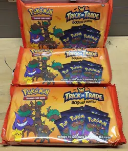 Lot of 3 Pokemon Trick or Trade Booster Bundles 2024 NEW unopened FREE SHIPPING - Image 1
