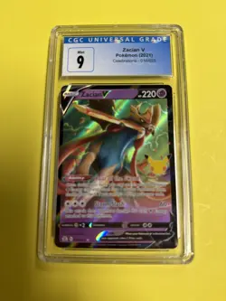 CGC 9 Zacian V 016/025 Celebrations Holo Ultra Rare Pokemon Card - Image 1