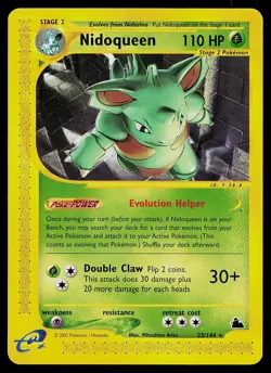 Pokemon Card - Nidoqueen Skyridge 22/144 Rare Non-Holo - Image 1