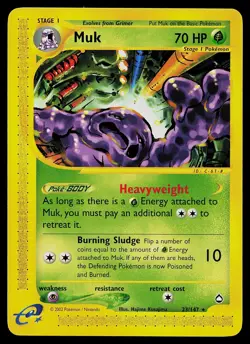 Pokemon Card - Muk Aquapolis 23 Rare - Image 1