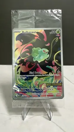 Pokemon Bulbasaur 133/132 Mega Evolution Stamped - Sealed - Image 1