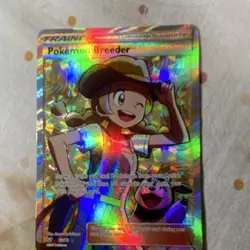Pokemon Breeder Trainer Shining Legends Full Art Holo 73/73 English - Image 1