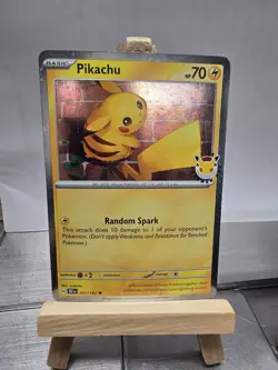 Pikachu 051/162 Pokemon Day 2026 - 30th Anniversary Stamped NM - Image 1