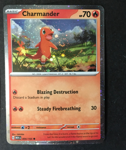 Pokemon TCG Charmeleon 005/165 Charmander 004/165 Cosmos Holo Promo SET NM Swirl - Image 2