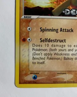 Pokemon TCG- Baltoy- 53/107- Reverse Holo Rare Stamped- EX Deoxys- MP - Image 5