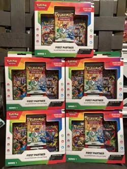 5x Pokemon TCG: First Partner Illustration Collection Series 1 New & Sealed 🔥 - Image 1