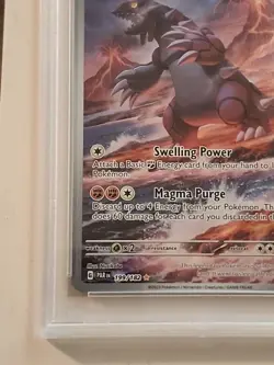 2023 POKEMON GROUDON-PARADOX RIFT ILLUSTRATION RARE #199 PSA 9 - Image 5