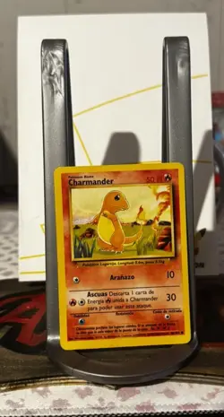 Charmander 46/102 SPANISH Base Set Unlimited Pokemon TCG Light Play Fast Ship - Image 1