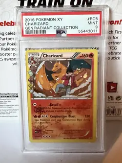 Pokemon 2016 XY Generations Charizard RC5/RC32 Holo Radiant Collection PSA 9 - Image 1