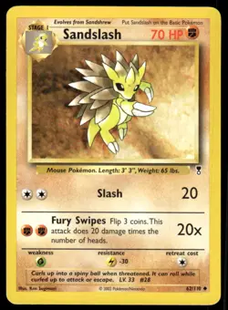 Pokemon TCG Legendary Collection #62/110 Sandslash NM - Image 1