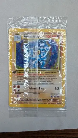 1999 Pokemon 1st Edition Base Set - Machamp- SEALED 8/102 - Image 1