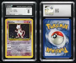 Mewtwo Holo Pokemon Base Set CGC 8 1999 - Image 3