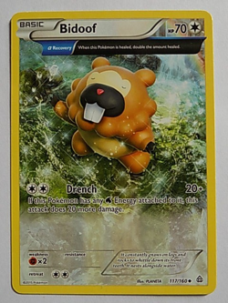Bidoof 117/160 XY - Primal Clash Pokemon - Image 1