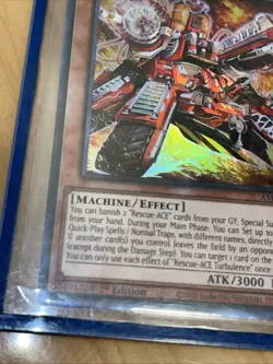 Rescue Ace Turbulence - 1st Edition Collector's Rare AMDE-EN007 Yu-Gi-Oh! - Image 2