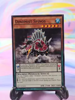 Yu-Gi-Oh TCG Card | Dinomist Spinos SHVI-EN032 First Edition - Image 1