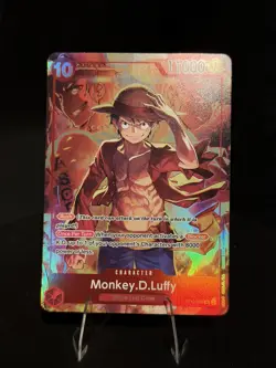 One Piece TCG Monkey D Luffy ST10-006 SR Treasure Booster Set Promo - Image 1