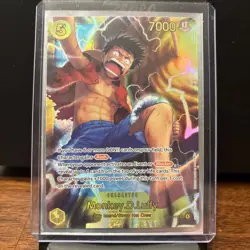 One Piece TCG Monkey.D.Luffy OP15-119 SEC Near Mint In Hand - Image 1