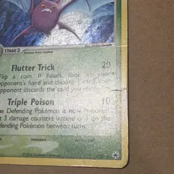 Crobat 3/101 Hidden Legends Holo Rare 2004 Vintage Pokemon TCG Card DMG - Image 4