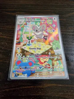 ✨Cinccino IR 183/162 Pokemon Temporal Forces Holo Card✨ (In Hard Sleeve) - Image 2