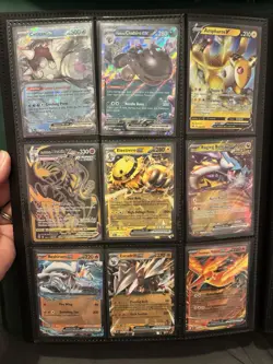 Pokemon Cards & Binder - Mix Of Holos, Reverse Holos, Full Art, V, Vmax, Ex & GX - Image 2
