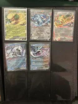 Pokemon Cards & Binder - Mix Of Holos, Reverse Holos, Full Art, V, Vmax, Ex & GX - Image 3