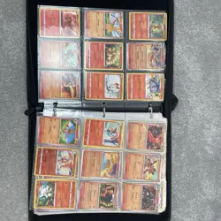 Pokemon Cards Binder Collection 350+ Cards Common Shiny Pikachu Full Art Holos - Image 5