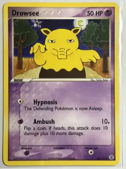 Drowsee FireRed & LeafGreen 32/112 MP-LP Pokemon Card - Image 1