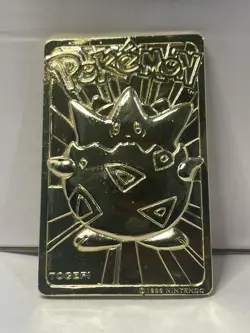 Pokemon Togepi 23K Gold Plated Trading Card Limited Edition w/ COA - Image 2