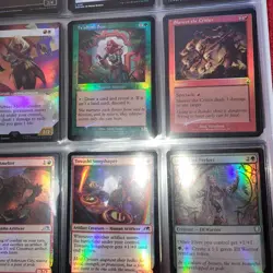 16 Pages of FOILS Cards Collection in Binder. And 1,000+ Bulk Magic:thegathering - Image 3