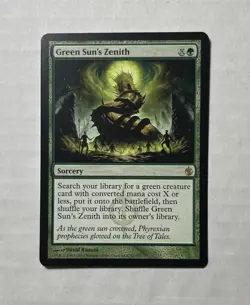 Green Sun's Zenith X1 - NM/M Pack Fresh - Mirrodin Besieged MTG Magic English - Image 1