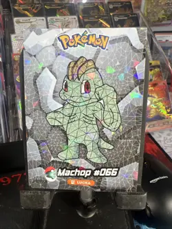 Machop #66 - Cracked Ice Holo - Crystal Collection 2024 - Pokemon Card - Image 1