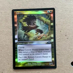 Wizards of the Coast Magic: The Gathering Cavern Harpy Blue Black Foil Planeshi… - Image 1