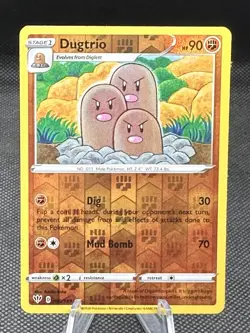 Pokemon TCG Darkness Ablaze Dugtrio #85/189 Uncommon Reverse Holo - Image 1