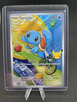 Pokemon TCG Squirtle 039 MEP Stamped Holo 80 HP 2026 Basic Card - Image 1