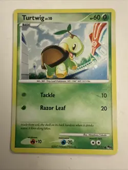 Turtwig lv.10 17/17 Holofoil Pokemon POP Series 6 NM - Image 1