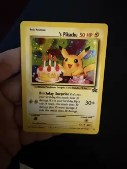 Pokemon ______'s Birthday Pikachu 24/53 Wotc Promo Holo LP - Image 1