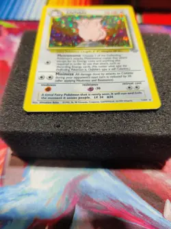 Pokemon Clefable 1/64 Jungle Holo Light Play Unlimited Rare VTGb TCG WOTC - Image 3