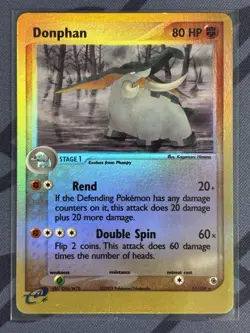 Pokemon TCG - Donphan 17/109 Reverse Holo - Light Play/MP - Ruby and Sapphire 03 - Image 1