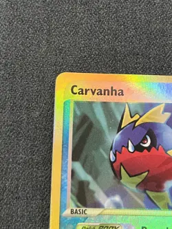 Pokemon TCG Carvanha 51/109 Ruby and Sapphire Reverse Holo MP - Image 4