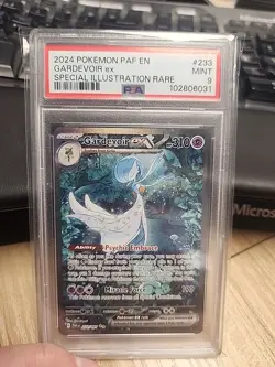 Pokemon 2024 Gardevoir EX SV Paldean Fates Special Illustration #233/091 PSA 9 - Image 1