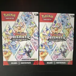Pokemon Scarlet & Violet Prismatic Evolutions Booster Bundle 2 Boxes - Image 1