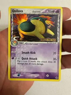 2006 Pokemon - Quilava Reverse Holo Delta Species - EX Dragon Frontiers 36/101 - Image 2